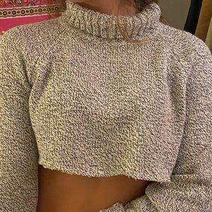 cropped turtle neck